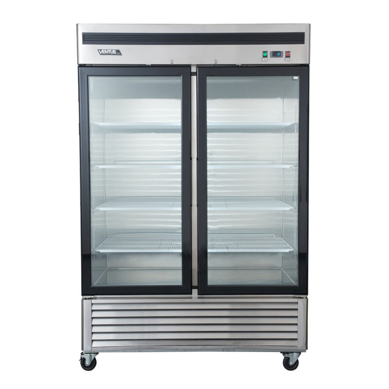 Refrigerador Acero Inox. 2 Ptas Vidrio VR2PS-1400V Ventus