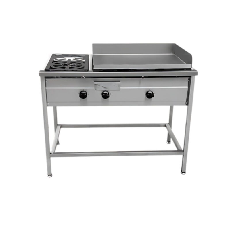 Plancha Churr Ai 50X70Cm Con 2Q A Gas Ch702Qc Cousiño