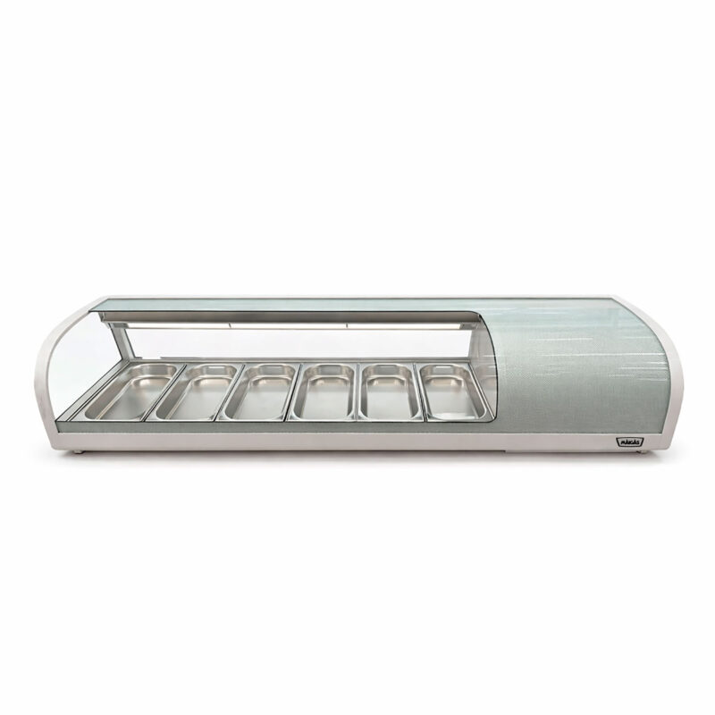 Vitrina De Sushi Curva 1529 Mm. Blanca