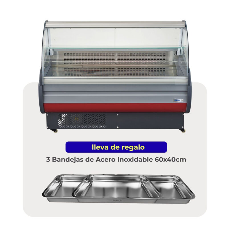 Vitrina Carnicera 1,5 mts + 3 Bandejas ELI-1500 Ventus