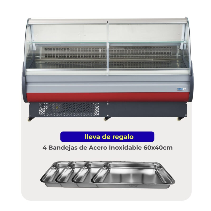 Vitrina Carnicera 2 mts + 4 Bandejas ELI-2000B Ventus