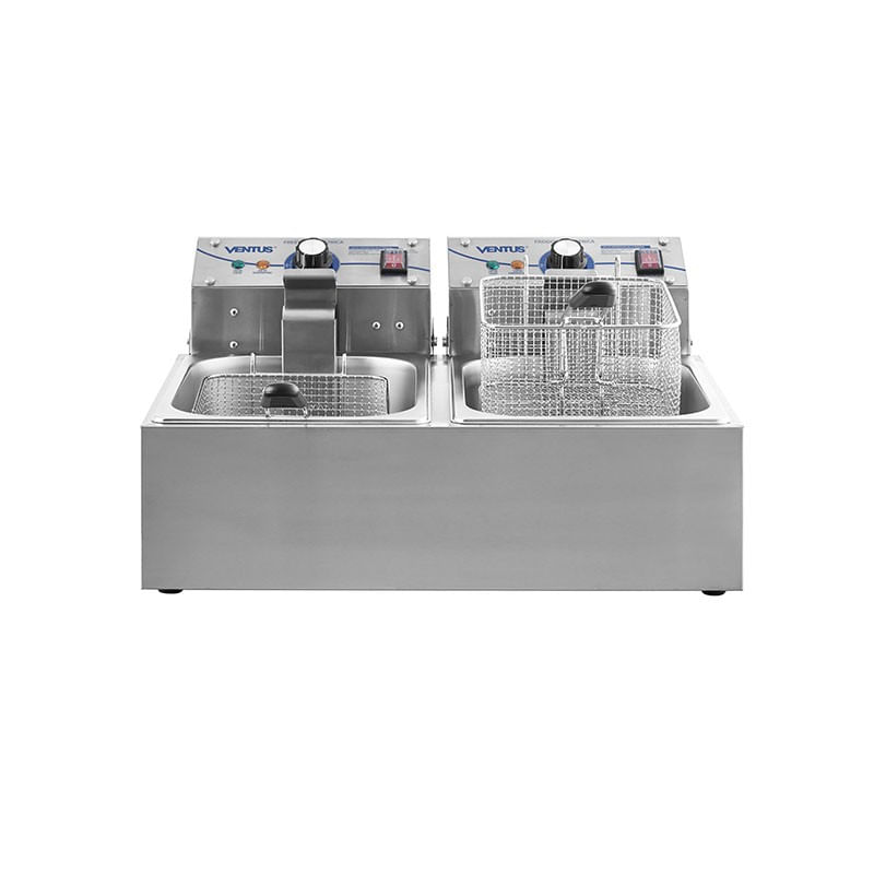 Freidora Eléctrica Sobremesa 6 Lt 2 Deposito Vfs-062 Ventus