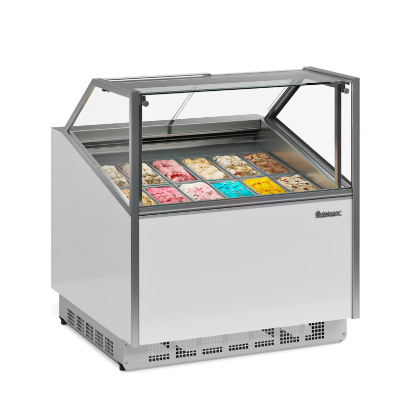 Vitrina Para Helados 12 X 5 Lt. Blanca