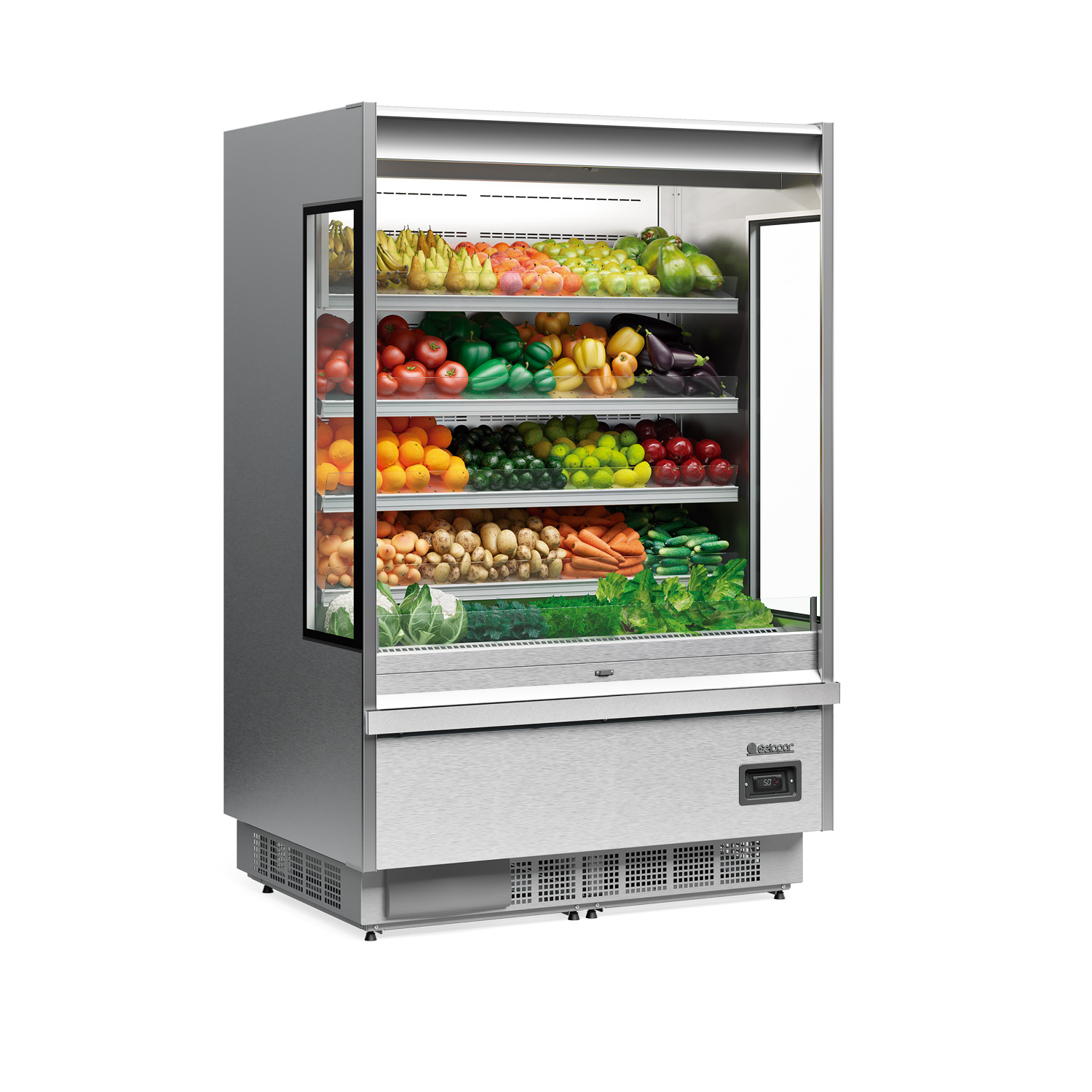Expositor Mural Refrigerado 1.300 Mm. Gris