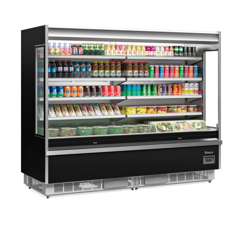 Expositor Mural Refrigerado 2.400 Mm. Negro