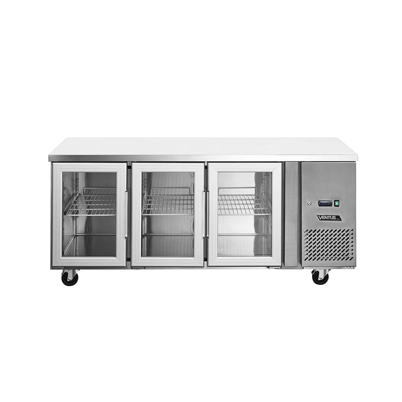 Mesón Refrigerado 3 Ptas De Vidrio VMR3PS-420V Ventus