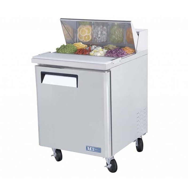 Mesón Saladette 1 Pta Acero Inox. CMST-28 Turbo Air