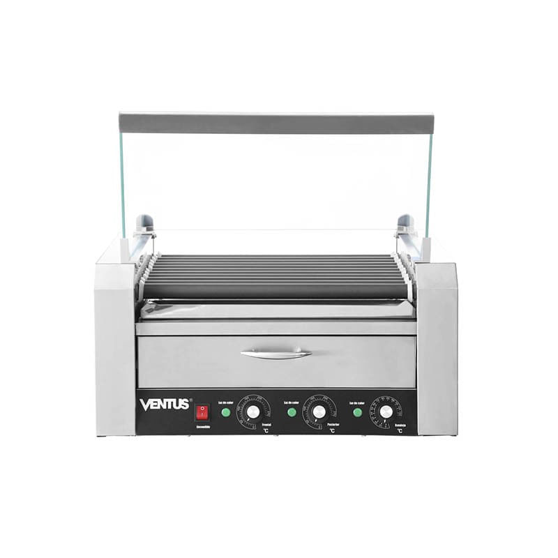 Roller Hotdog 11 Rodrillos Teflón + Cupula Ventus VRHD-11T