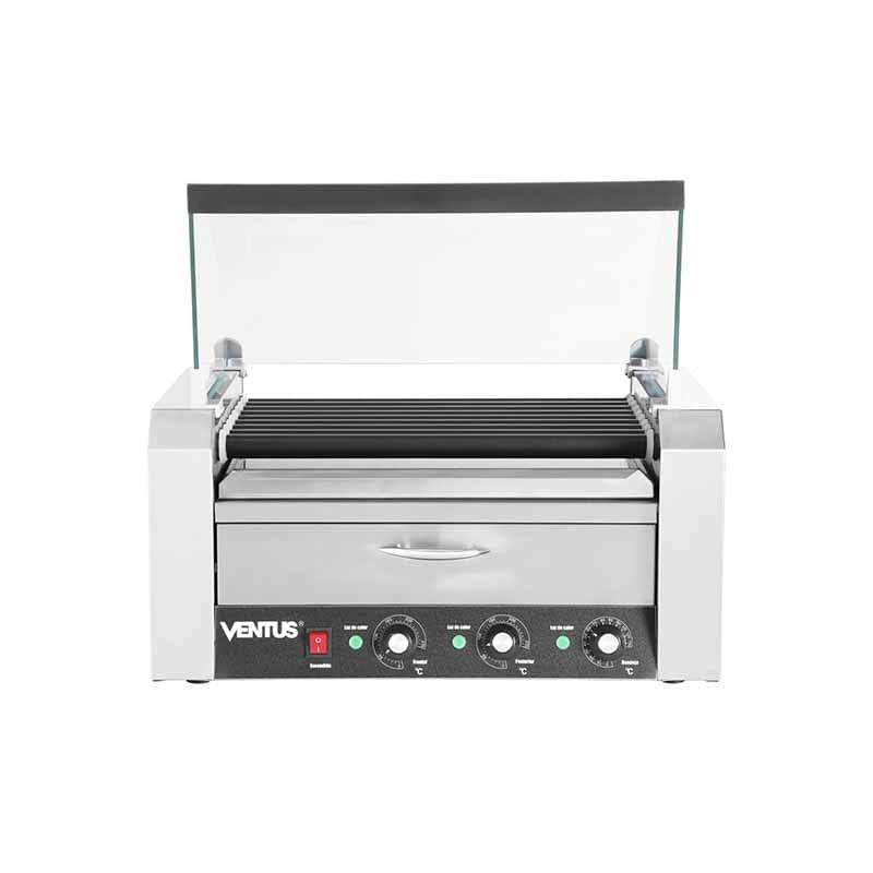 Roller Hotdog 9 Rodillos Teflon + Cupula Ventus VRHD-9T