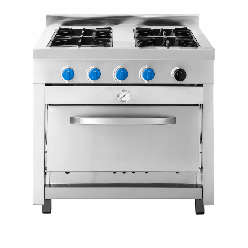 Cocina 4 Platos Acero Inoxidable Gas Licuado Glp Vcg-4Ai Ventus