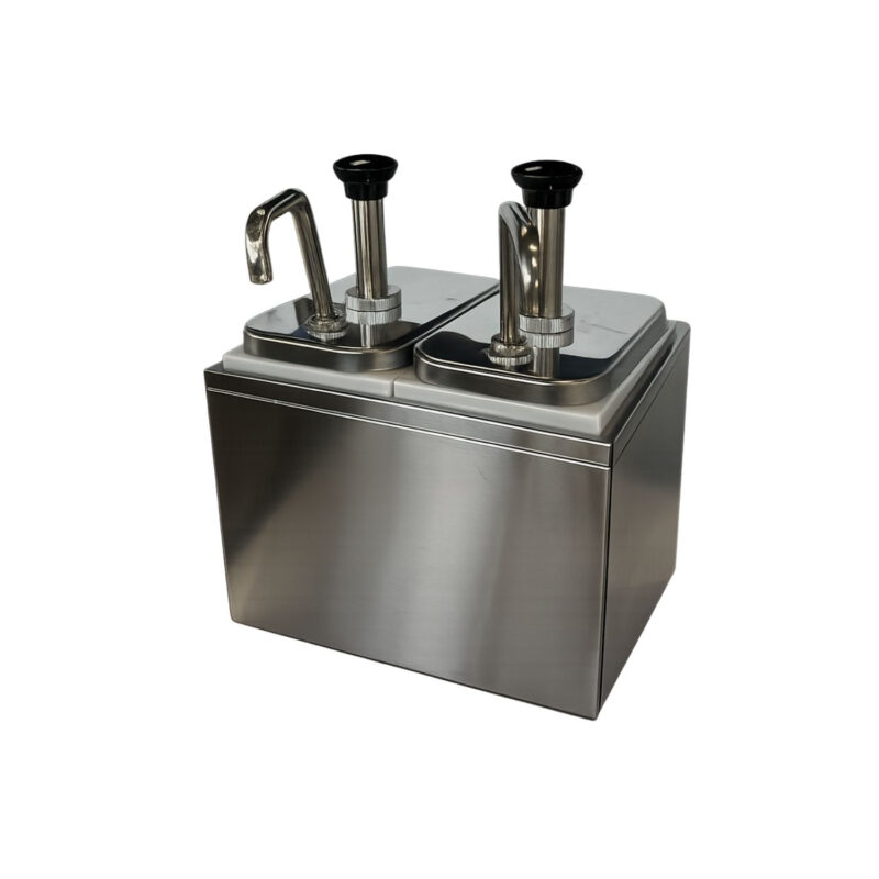 Dispensador salsa 2 depositos 2L INOX VDS-2D Ventus