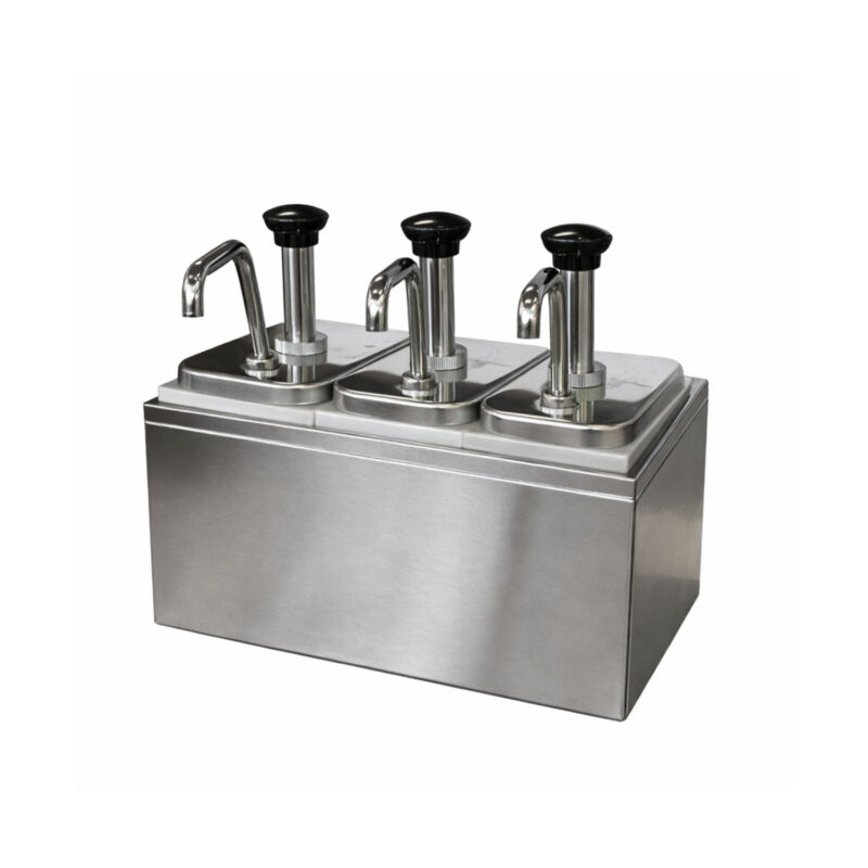 Dispensador salsa 3 depositos 6L inox VDS-3D Ventus