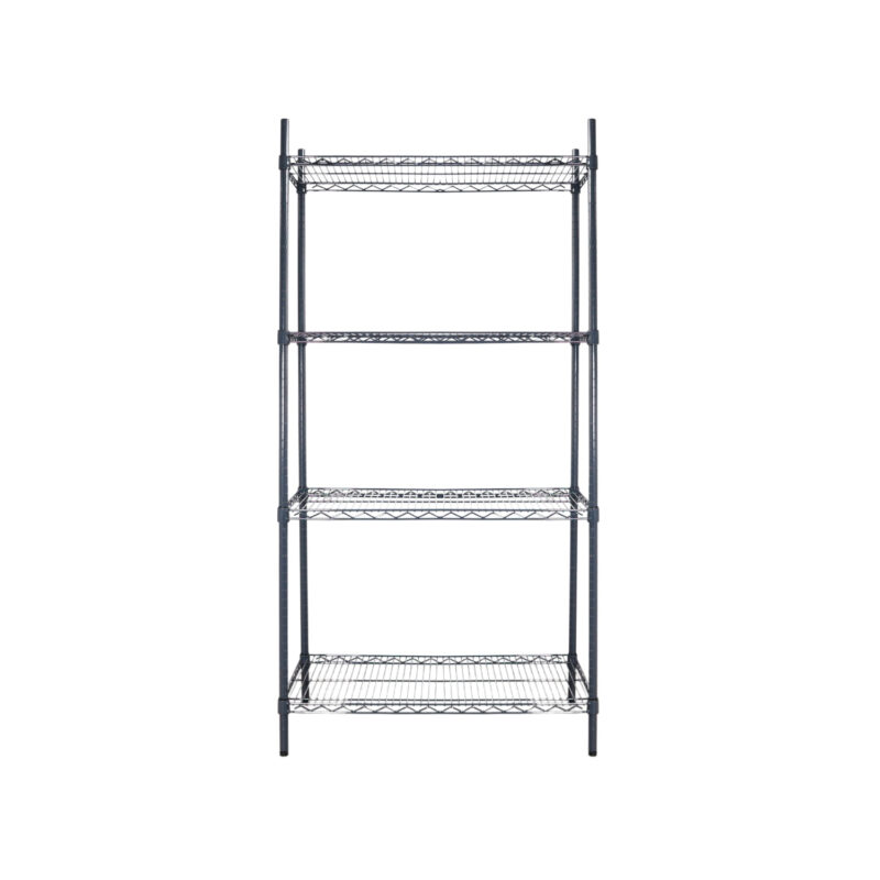 Estanterias 91x45x180Cm Epoxica Anti Bacterial Recubierta Ver- 9146 Amc