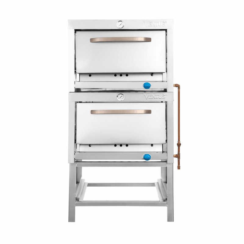Horno 2 Cámaras INOX 58x65 Gas Licuado VHG-2C VENTUS