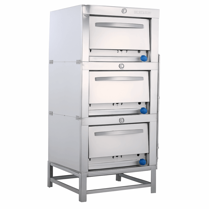 Horno 3 Cámaras INOX 65x65 Gas Licuado VHG-365C VENTUS
