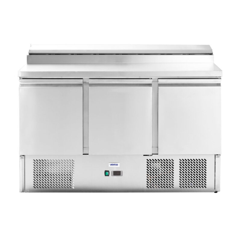 Meson Saladette 3 Ptas Cub.Acero Inox. VMRSL-375 Benefit Ventus
