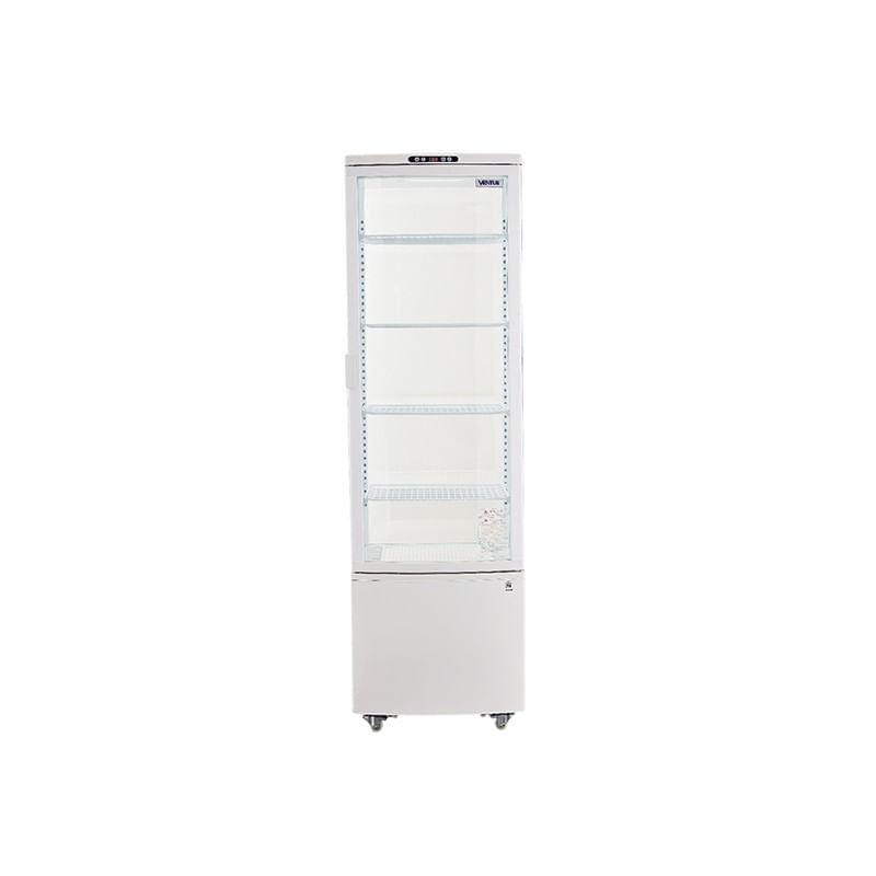 Vitrina Pastelera Vertical Cuadrada Blanca 235 Lts VERT-235L Ventus