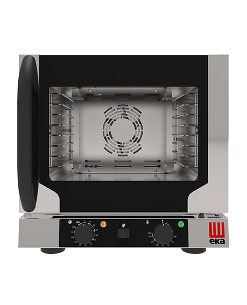 Horno eléctrico ventilado vapor indirecto 4x1/2 GN EKF412NALU Eka