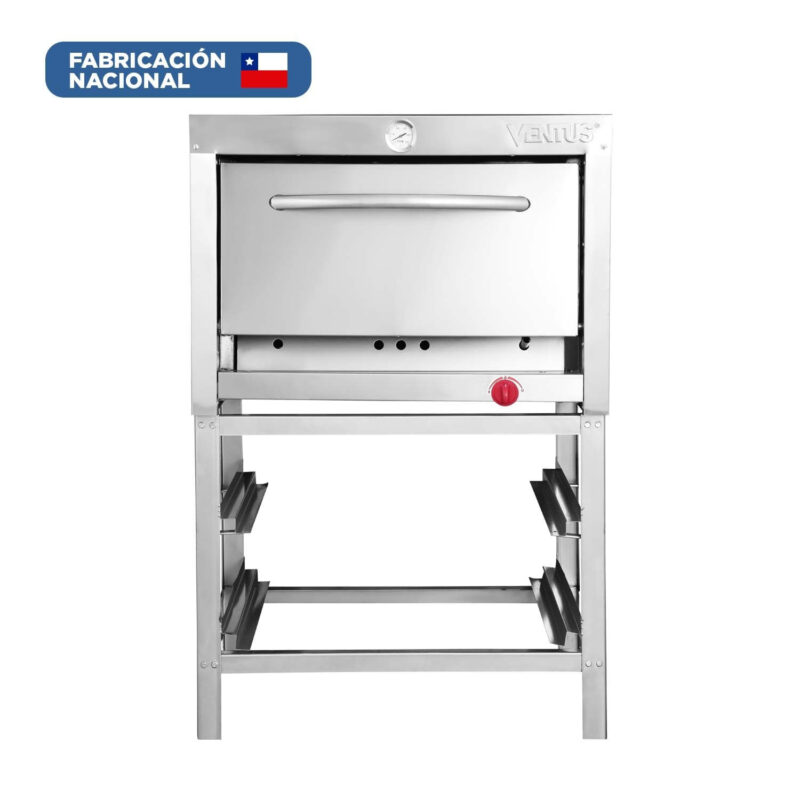 Horno 1 Camara Acero Inox. VHG-1C Ventus + Pala de pizza regalo
