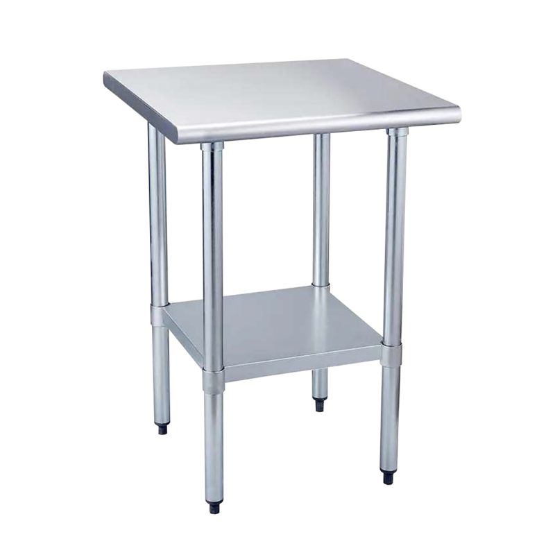 MESON CENTRO ITA WT-6060-4 INOX. 60X60x85 CMS, REPISA Y PATAS EN ACERO GALVANIZADO