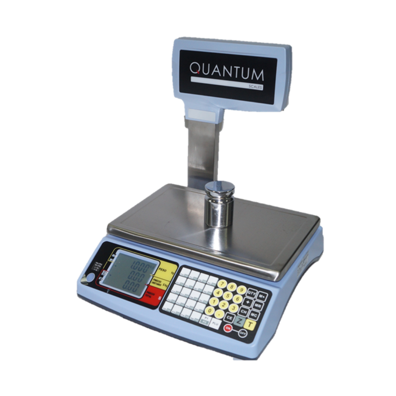 BALANZA PESO-PRECIO QUANTUM DS30-PD 30Kg.x5g. (Visor Elevado)