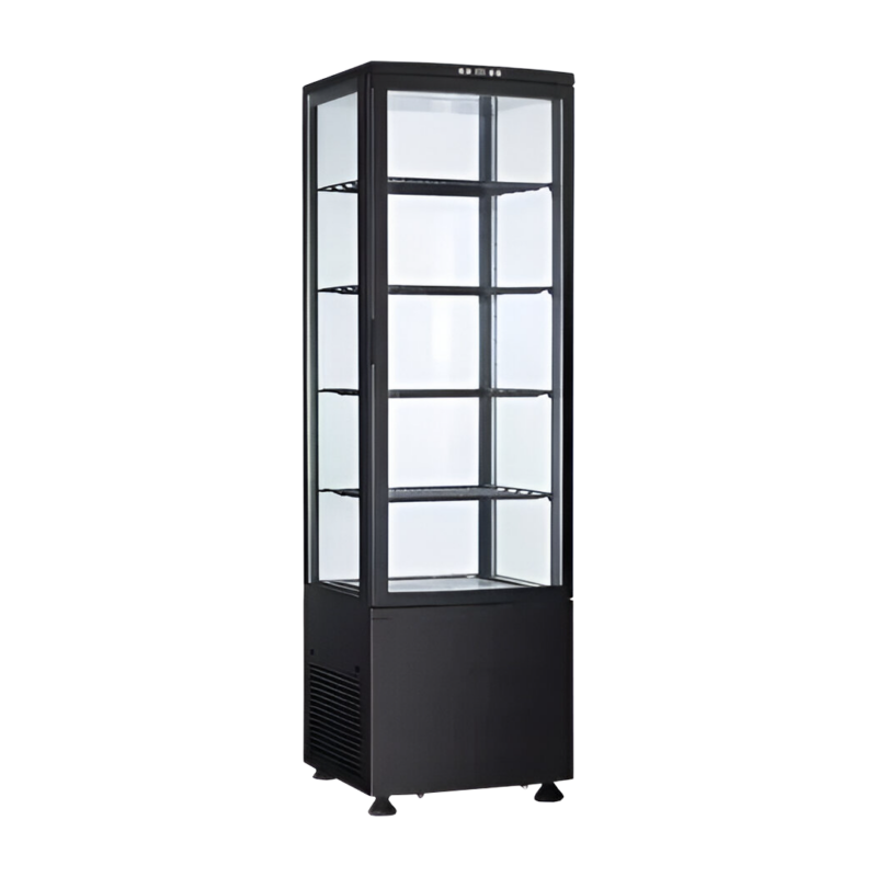 VITRINA REFRIGERADA PEDESTAL GVP-235 NEGRA 235 LITROS