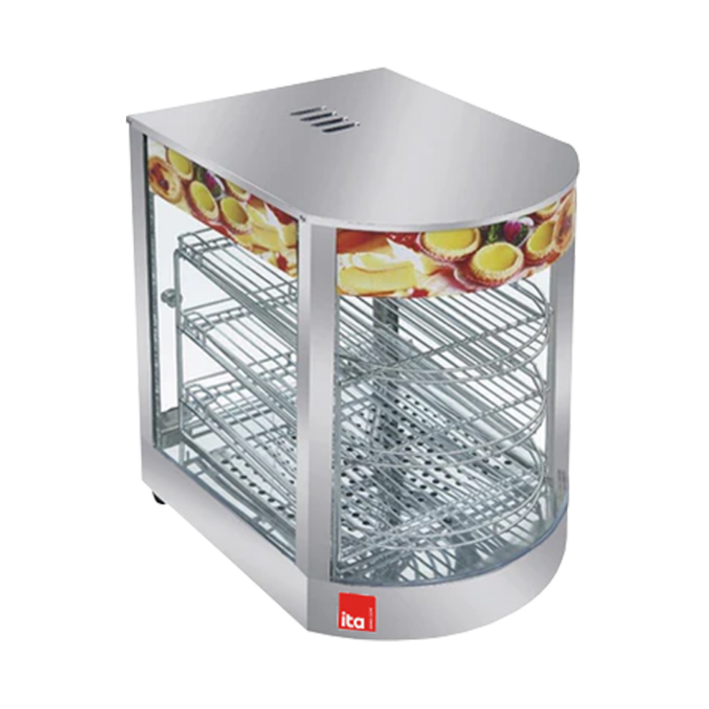 VITRINA MANTENEDORA DE CALOR ITA DH1-P 350X430X500 ACERO INOX