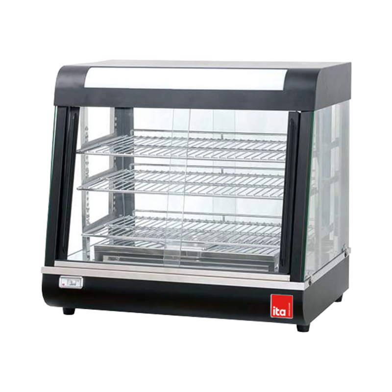 VITRINA MANTENEDORA DE CALOR ITA VPC-3 NEGRA 660X480X610