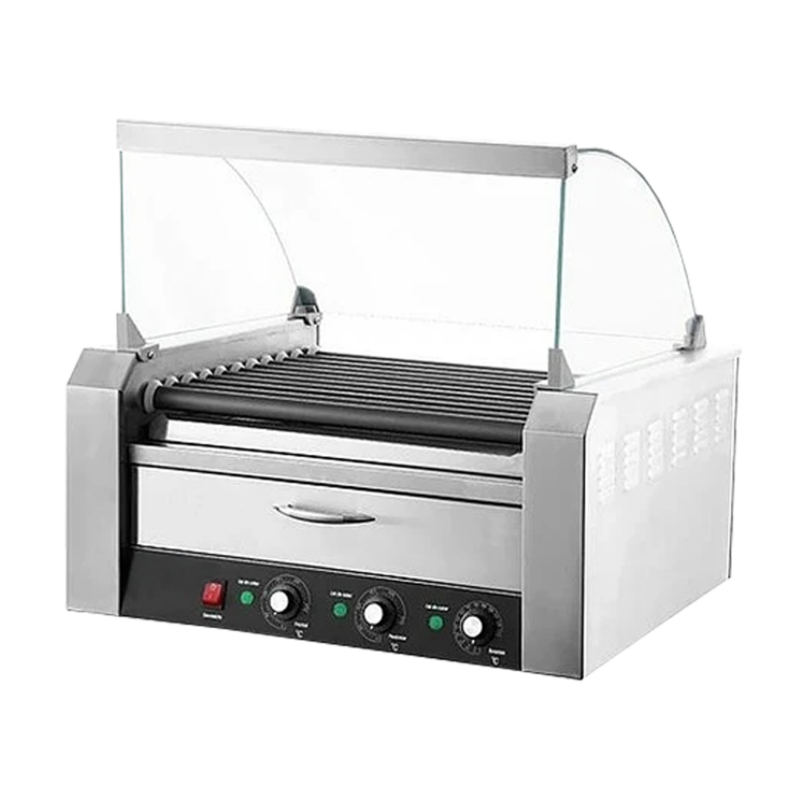 ROLLER HOT DOG ITA11 RODILLOS RHD-11 CON CAJÓN MANTENEDOR DE PAN CALIENTE Y CÚPULA INCORPORADA