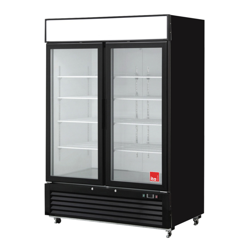 FREEZER ITA 2 PUERTA VIDRIO 1335LTS FI2PV 1382x800x2062MM, CONTROL DIGITAL DE TEMPERATURA