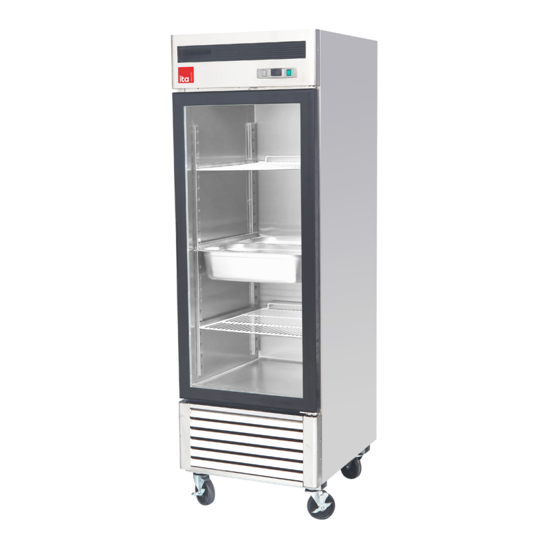 REFRIGERADOR ITA 1 PUERTA DE VIDRIO 610LTS RI1PV 685x800x213, CONTROL DIGITAL DE TEMPERATURA