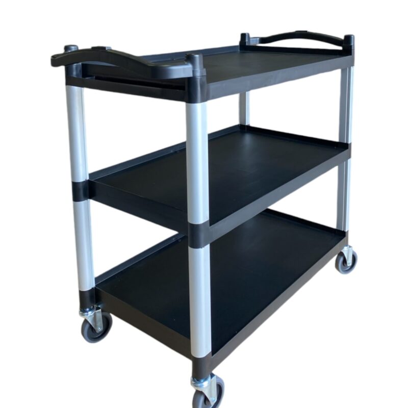 CARRO MULTIUSO PLÁSTICO GRANDE 100X50X92 NEGRO