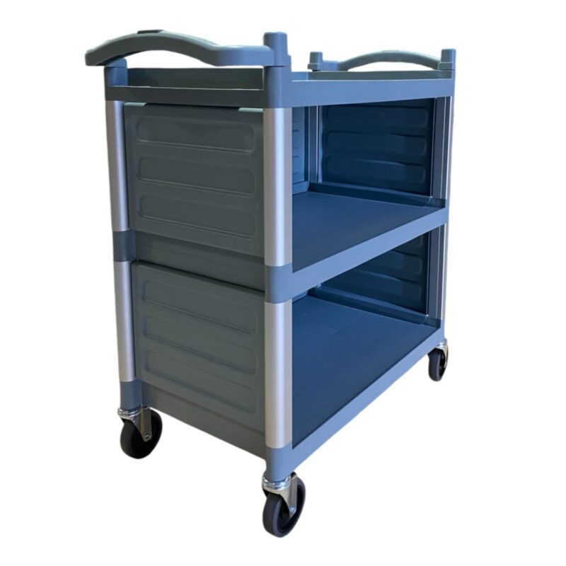 Carro multiuso plástico cerrado 83x41x85 gris